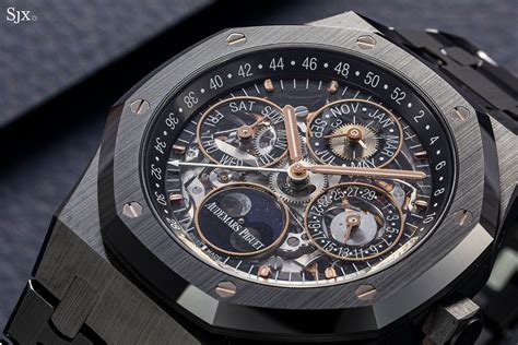 audemars piguet royal oak black ceramic|audemars piguet black skeleton.